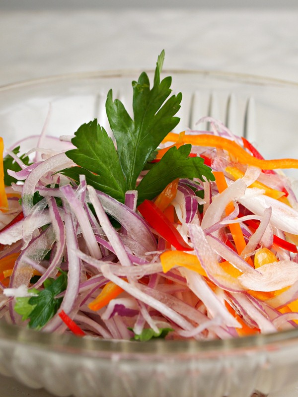 Porción de salsa criolla