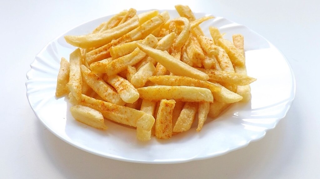 Porción de papas fritas