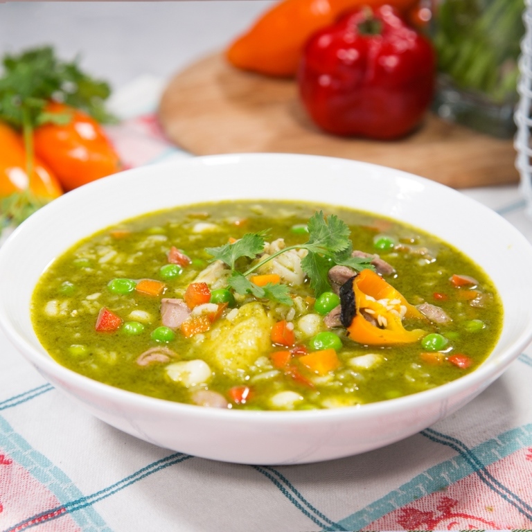 Aguadito de cojinova o de mariscos
