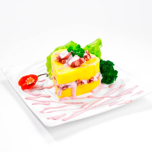 Causa con pulpo al olivar